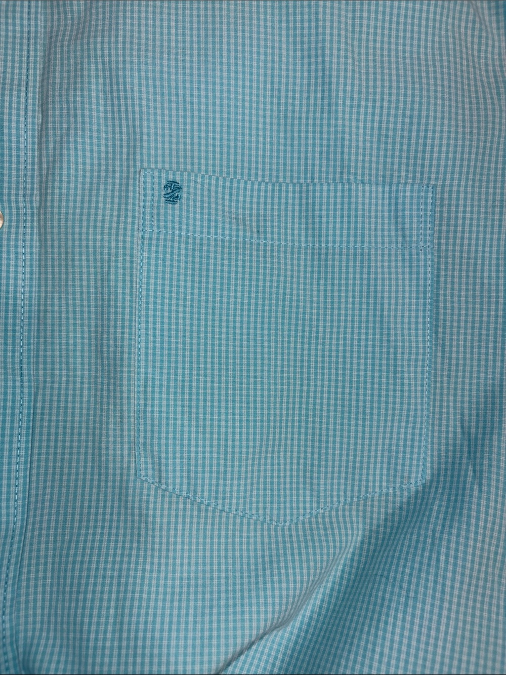 Izod Button-Down Check Summer Shirt - Picture 4 of 5